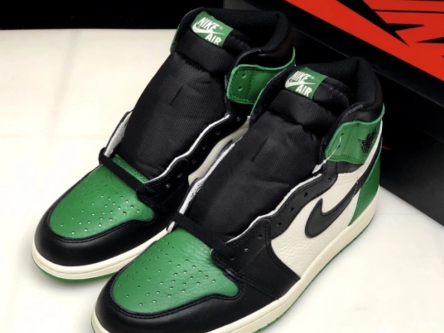 1st Kicks OG Green Jordan Air NRG Sail-Black High 555088-302 1 Pine 0731